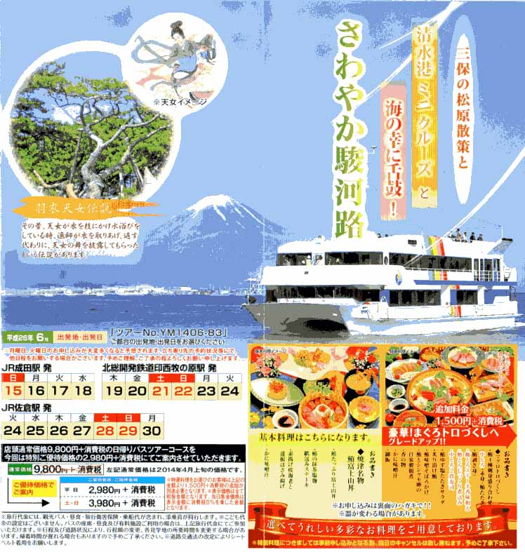 ツアーのパンフ表紙